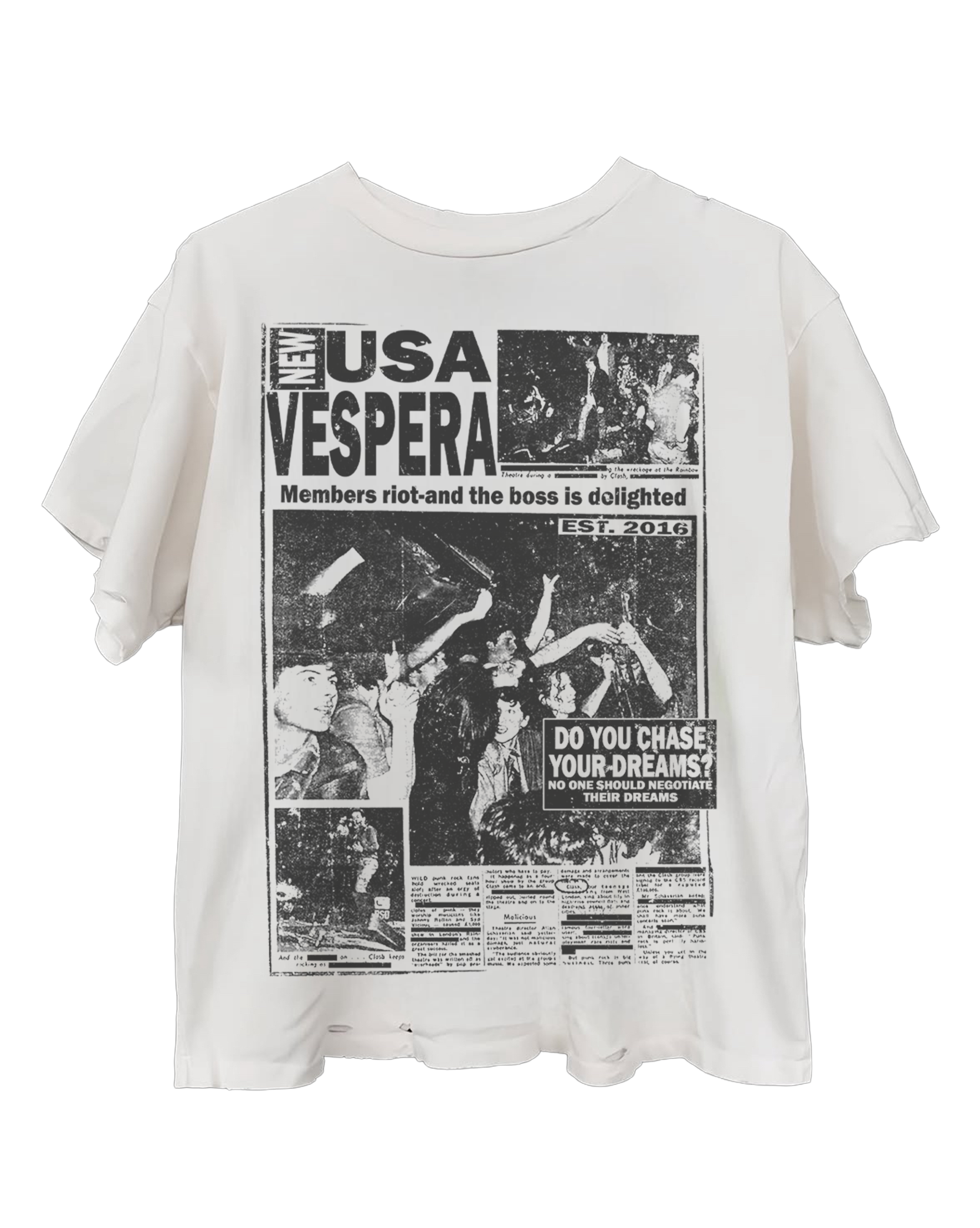"Newspaper" Tee
